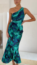 Sabina Maxi Decupaje – Rochie Maxi cu Decupaje Asimetrice