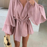 Dina – Rochie Cămașă cu Curea