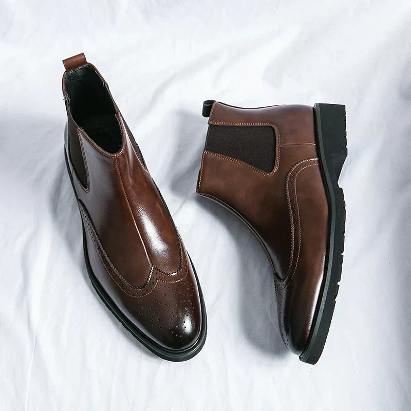 Dwight | Botine Chelsea din piele sintetică