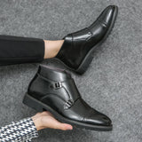 Parker | Pantofi din piele sintetică cu curea dublă monk strap