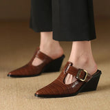 Mara – Mule Premium cu Imprimeu Croco