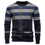 Jesse | Pulover tricotat pentru bărbați cu design în romb