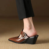 Mara – Mule Premium cu Imprimeu Croco