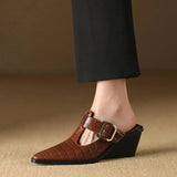 Mara – Mule Premium cu Imprimeu Croco