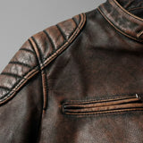 Luca – Geacă moto din piele cu design urban