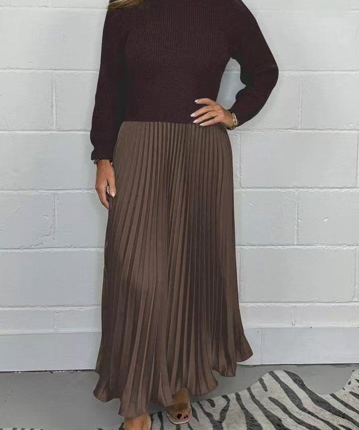 Mădălina – Rochie Maxi Plisată