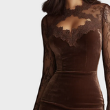 Ioana - Rochie Mini din Catifea