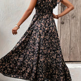 Mihaela – Rochie Florală cu Fante