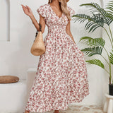 Mihaela – Rochie Florală cu Fante