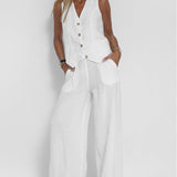 Ana – Set Cu Vesta Si Pantaloni Largi