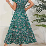 Mihaela – Rochie Florală cu Fante