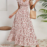 Mihaela – Rochie Florală cu Fante