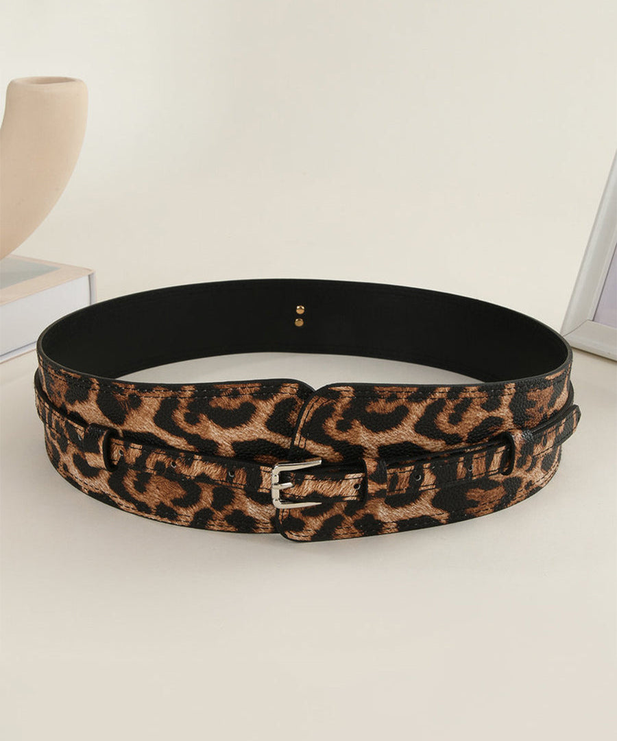 Florica – Curea cu imprimeu leopard asimetric