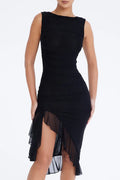 Ana-Maria – Rochie Midi cu Volane
