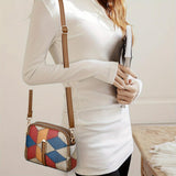 Clio — Mini Geantă Crossbody Patchwork