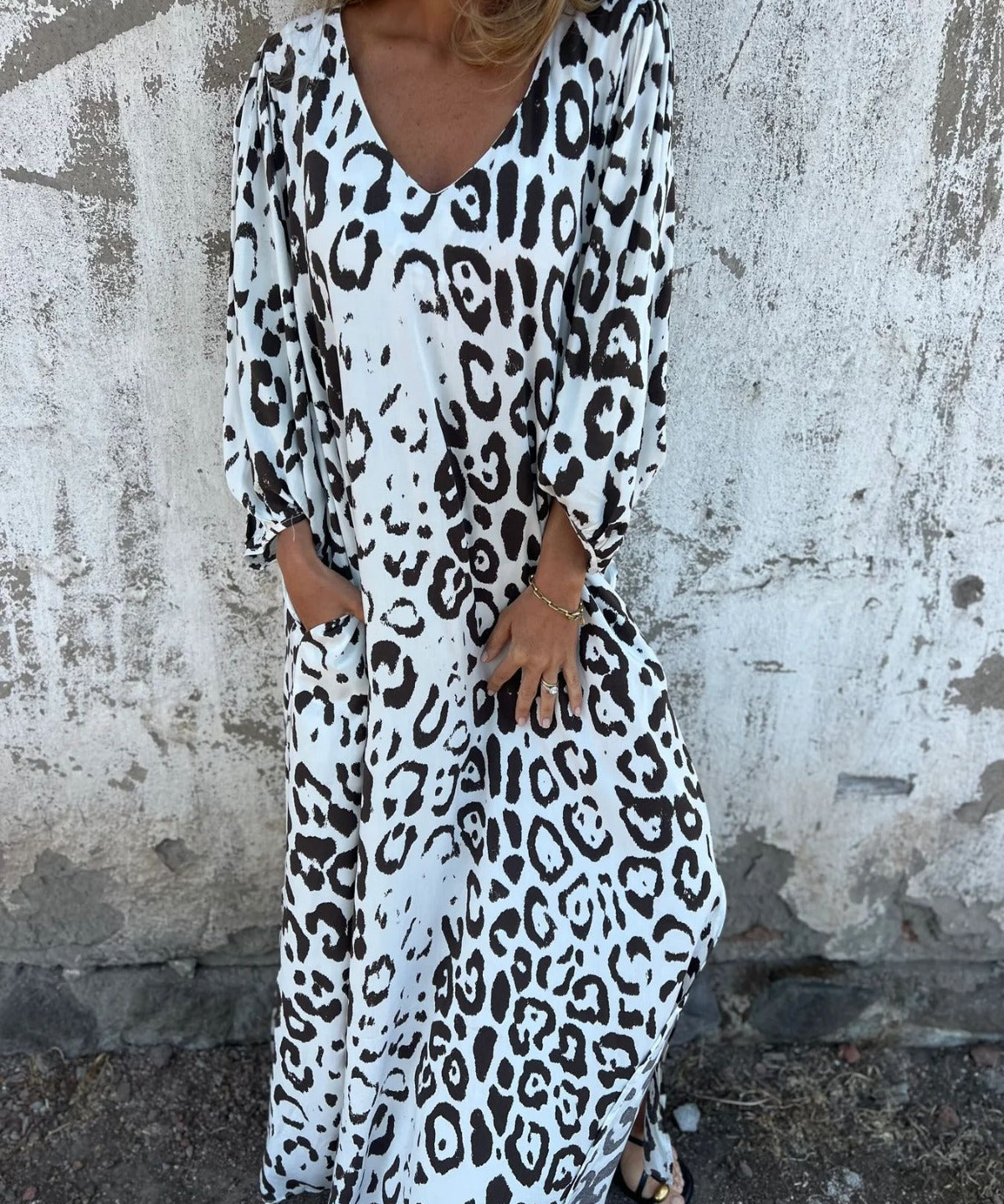 Flavia – Rochie lungă imprimată
