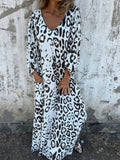 Flavia – Rochie lungă imprimată