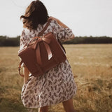 Corina — Sac Retro Twist în Bleu-Rose