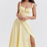 Vivienne – Rochie Midi cu Corset Romantic