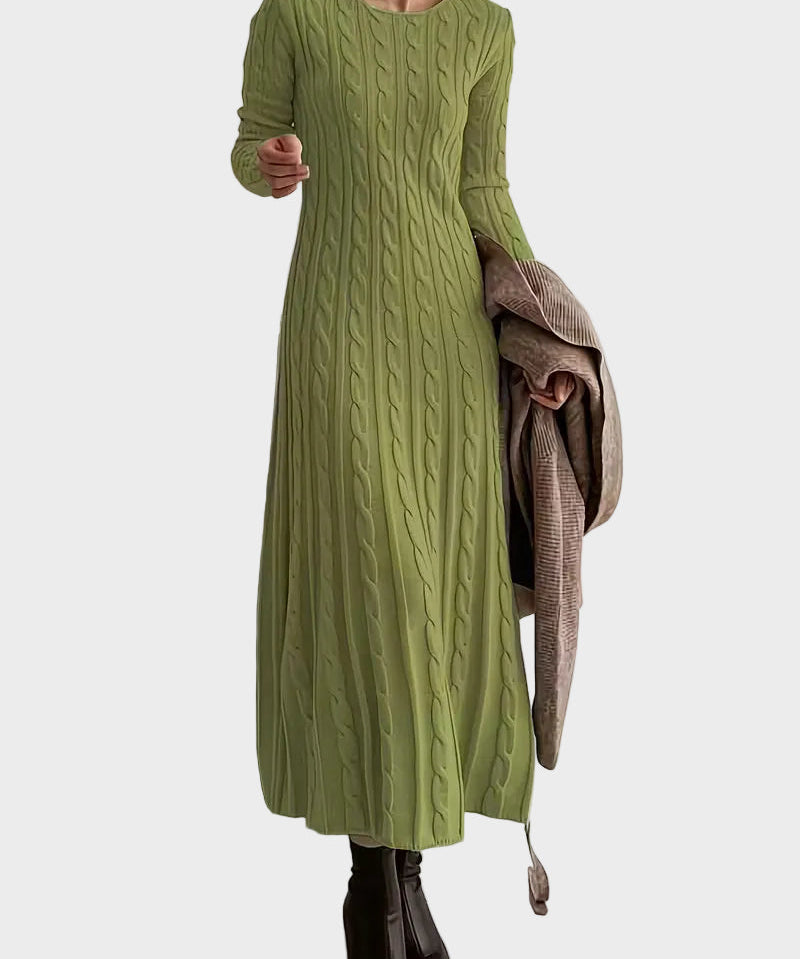 Alina – Rochie midi din tricot împletit
