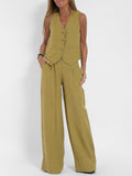 Ana – Set Cu Vesta Si Pantaloni Largi