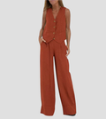 Ana – Set Cu Vesta Si Pantaloni Largi