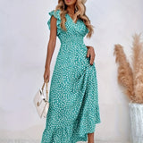 Mihaela – Rochie Florală cu Fante