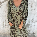 Flavia – Rochie lungă imprimată