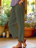 Wren – Pantaloni Croiți Relaxați cu Detalii Contrastante