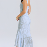 Emilia – Rochie Maxi cu Dantelă Aplicată cu Finețe