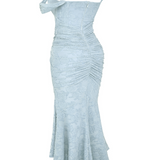 Emilia – Rochie Maxi cu Dantelă Aplicată cu Finețe