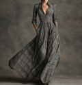 Lavinia – elegantní kostkované šaty