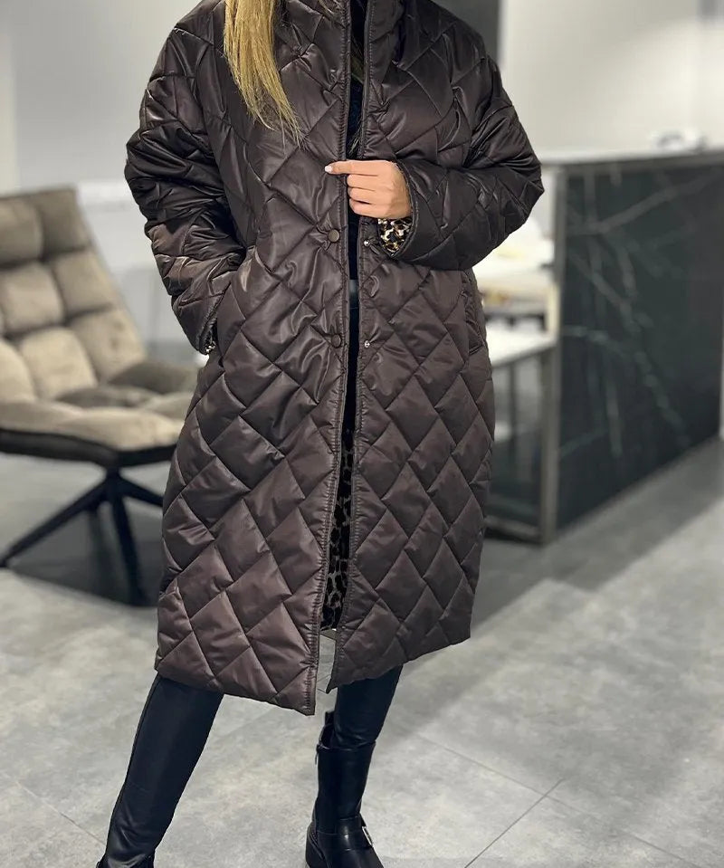 Julia – Palton Leopard Elegant