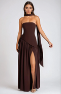 Livia – Rochie Lungă Elegantă cu Linie Clasică