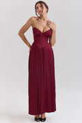 Isabela – Rochie Maxi cu Drapaj Delicat
