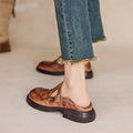 Giulia – Pantofi Vintage cu Design Brogue și Baretă