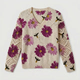 Nia - Pulover Floral Elegant