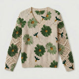 Nia - Pulover Floral Elegant