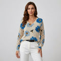 Nia - Pulover Floral Elegant