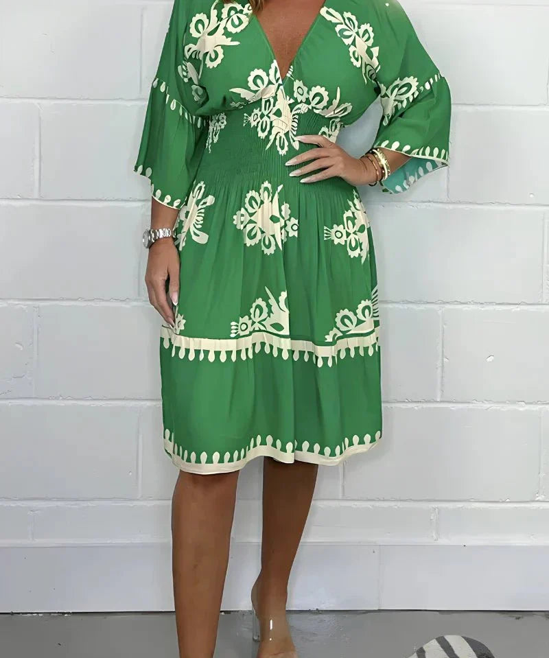 Lidia – Rochie Midi cu Broderie
