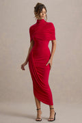 Andrada – Rochie Maxi cu Mâneci Tip Pelerină