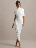 Andrada – Rochie Maxi cu Mâneci Tip Pelerină